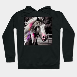 Majestic Mane Color Splash, Equestrian Fashion, Horse Breeds Hoodie